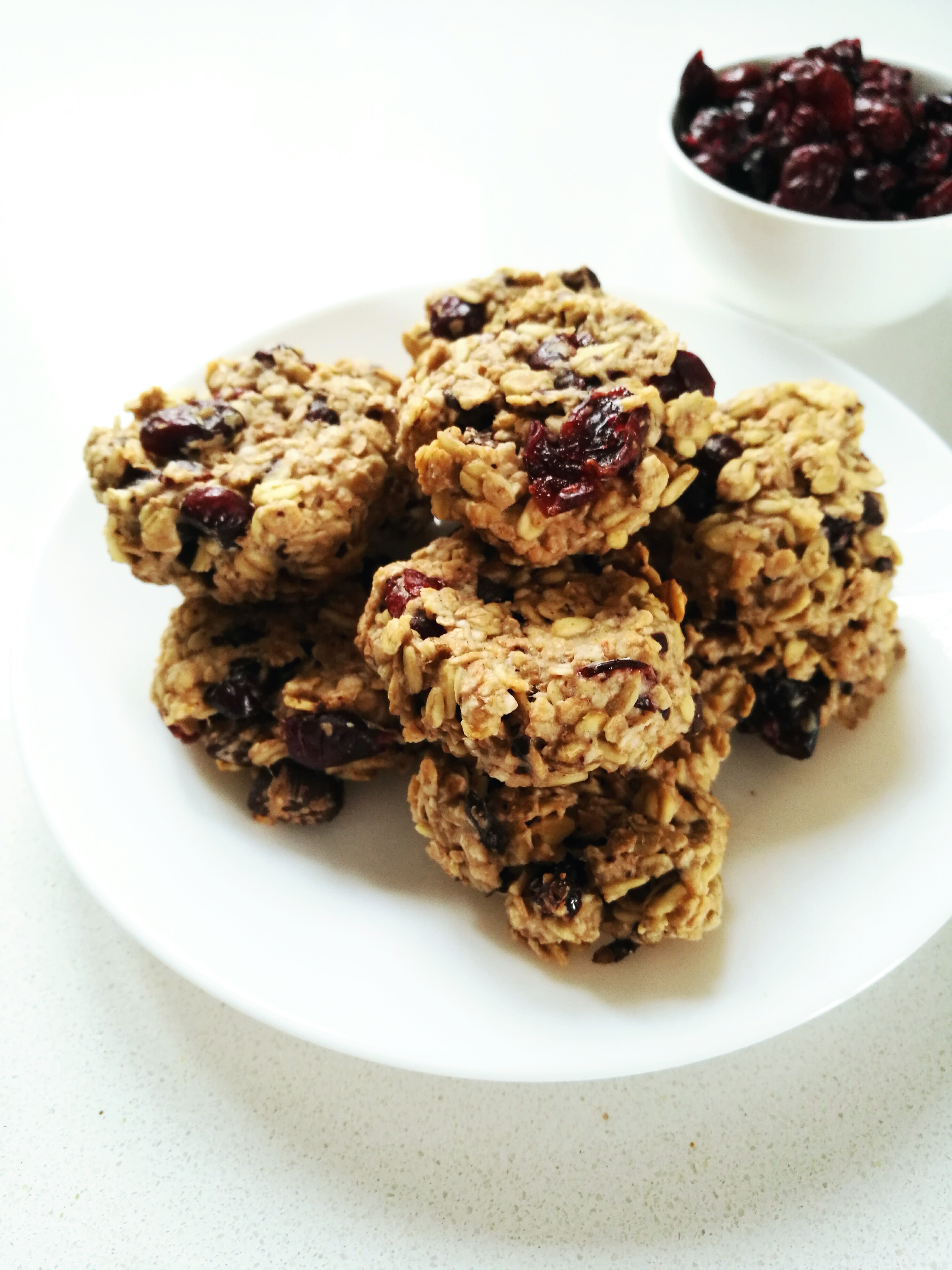 Cranberry and Dark Chocolate Oatmeal Cookies