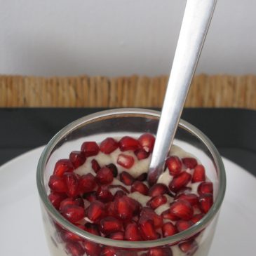 Raw Banana Almond and Pomegranate Buckwheat Porridge