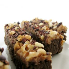 Raw Walnut Bars with Date Caramel