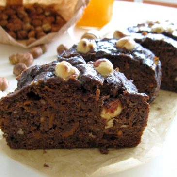 Cacao Coffee Cake with Carrots and Hazelnuts