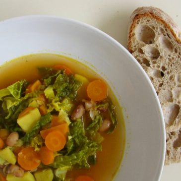 Kale, Sweet Potato and Bean Soup