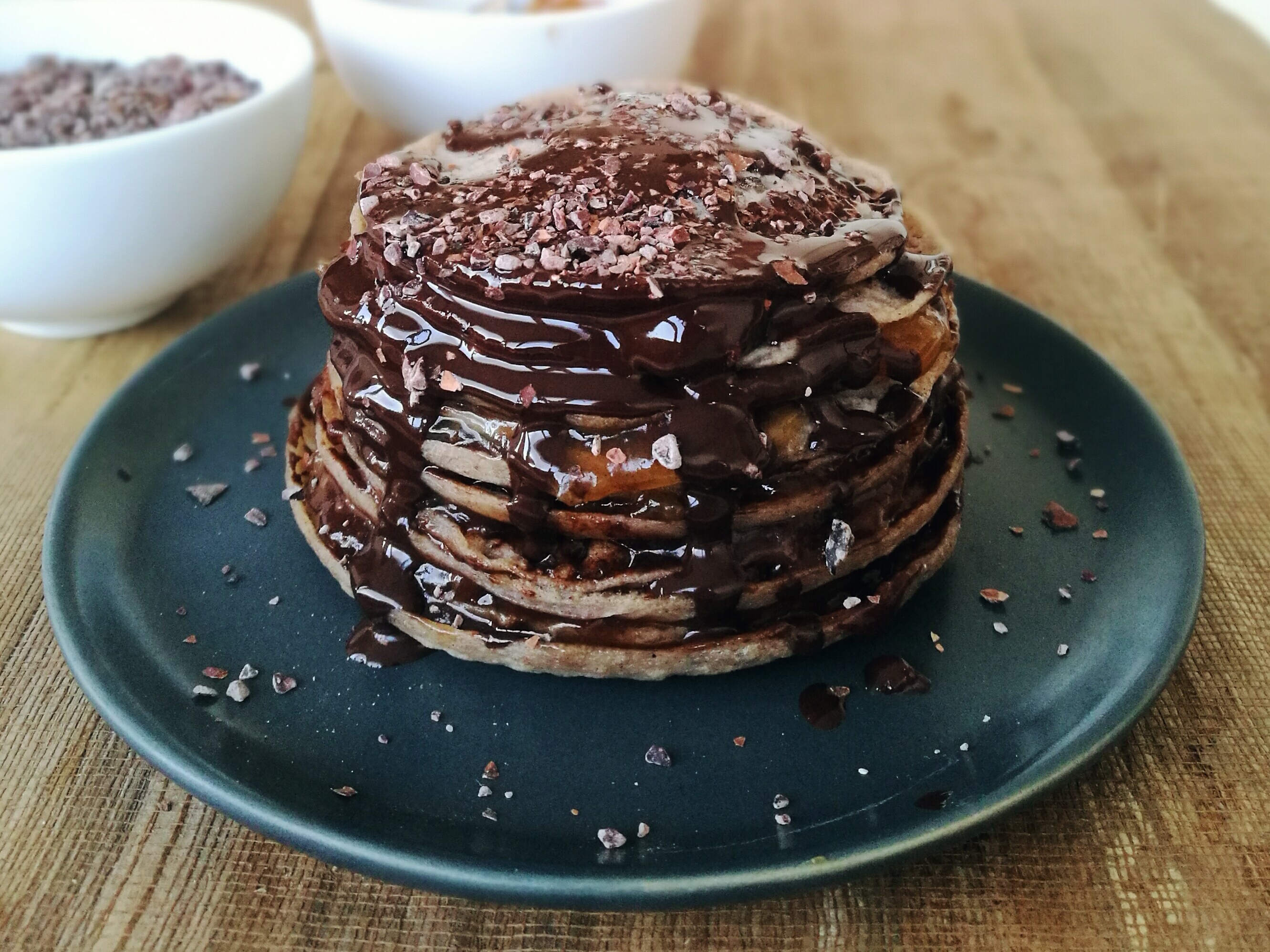 Best Buckwheat Pancakes + Sacher Crêpes Cake culinary postcards