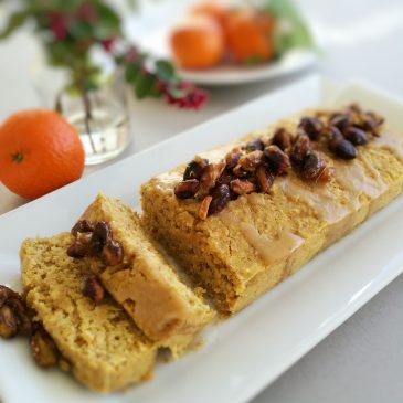 Clementine Cake with Caramelized Pistachios (V)