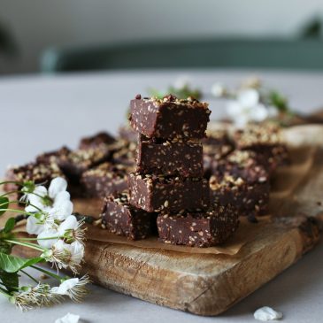 Chocolate Sesame Fudge (V, GF)